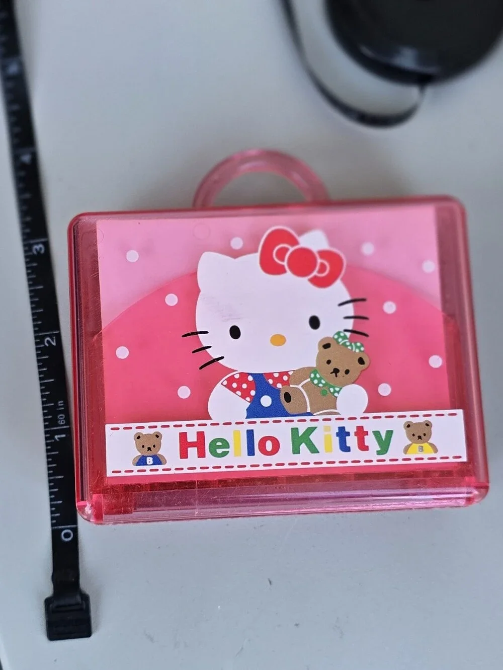 Vintage 1993 RARE Hello Kitty suitcase stamp set